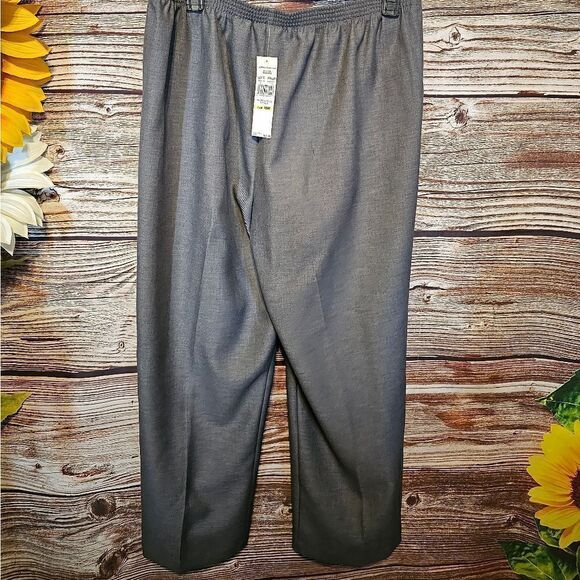 Alfred Dunner pants gray women's 18 NWT - Picture 2 of 6